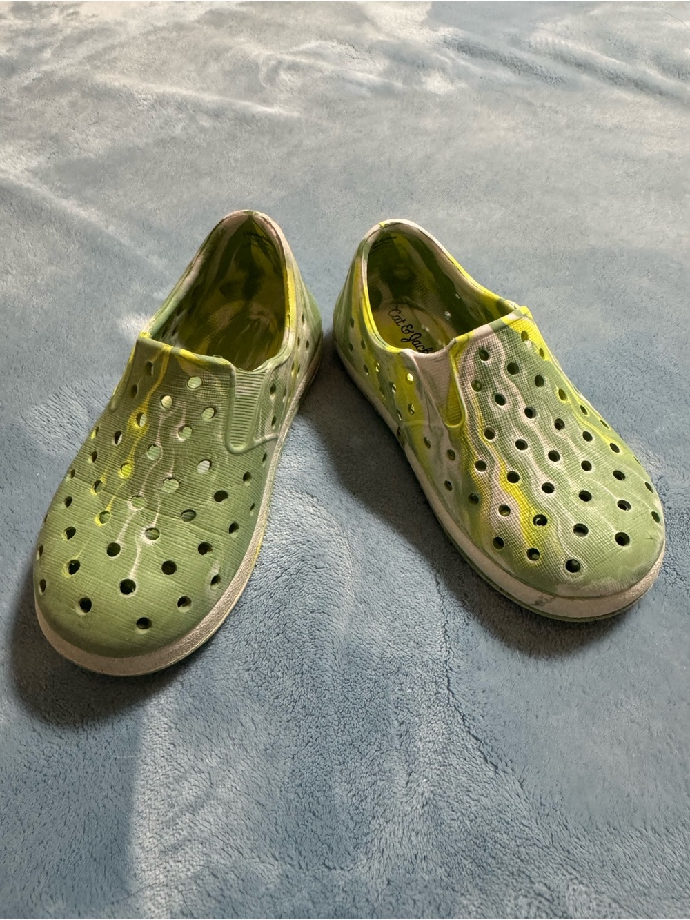 Cat & Jack Green Slip-On Perforated Water Shoes